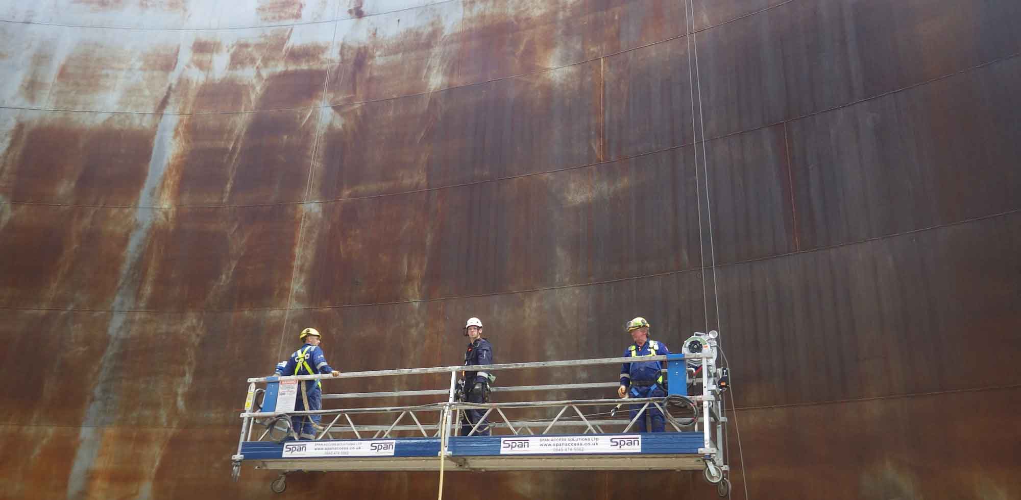 Fawley Refinery - Tank Relining via Cradles Haki