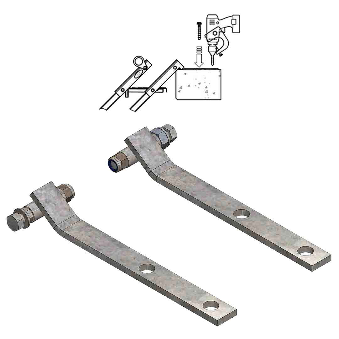 Steel Stairway Slab Attachment (Pair)