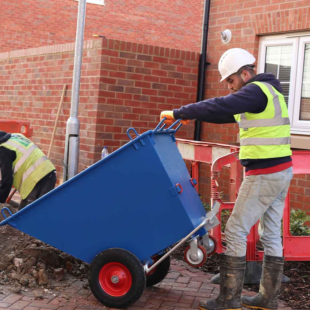 Tilt Truck Wastebin with Lifting Eyes - Steel