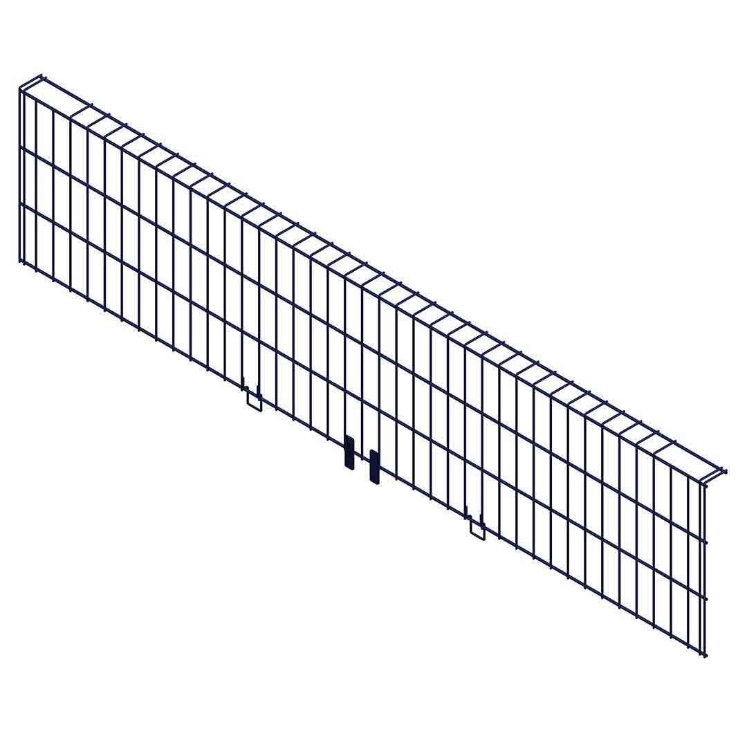 Edge Protection Make Up Barrier (2.6m) with 90° return