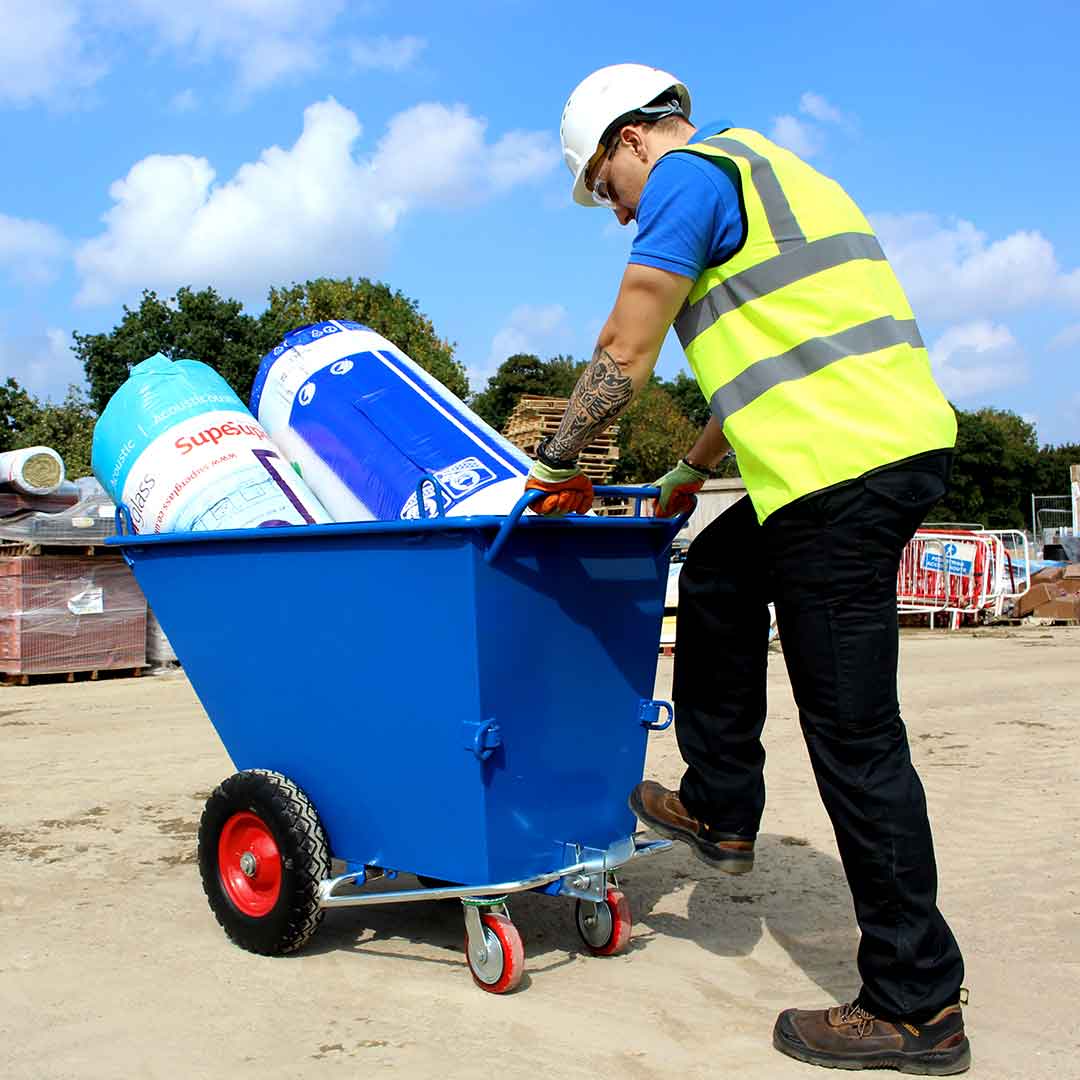 Tilt Truck Wastebin with Lifting Eyes - Steel