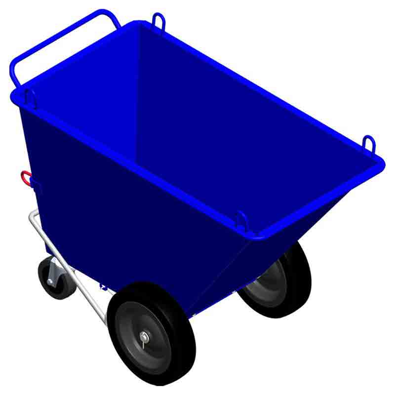 Tilt Truck Wastebin with Lifting Eyes - Steel